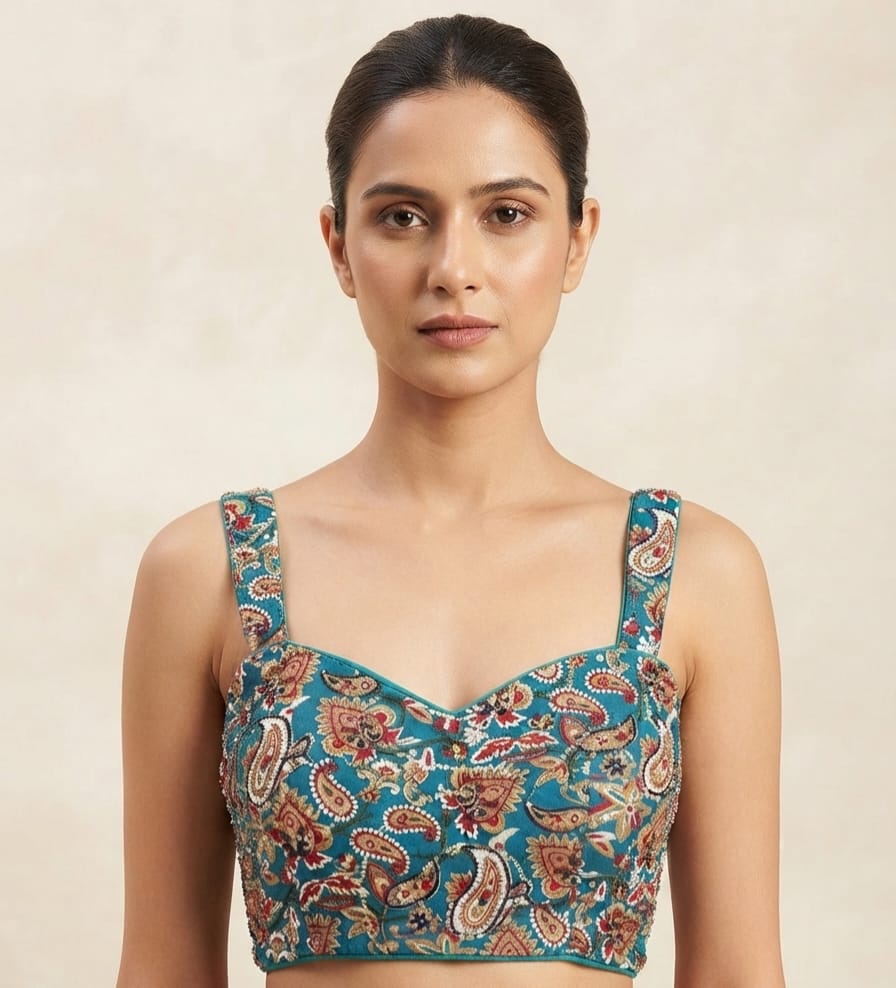 Printed sleeveless Blouse 👚