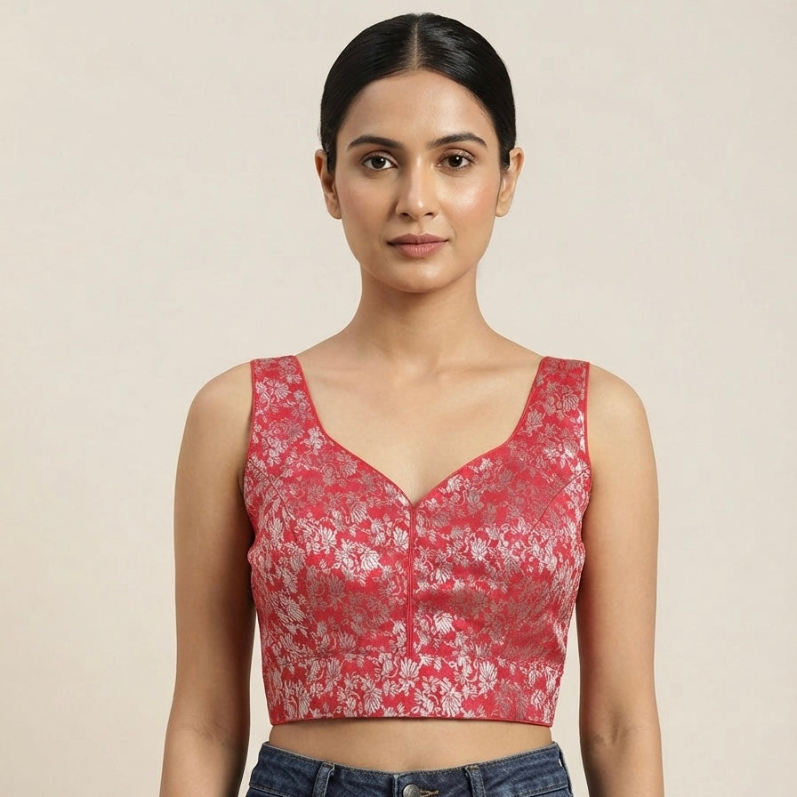 Banaras designer Blouse 👚 side hands available ✨