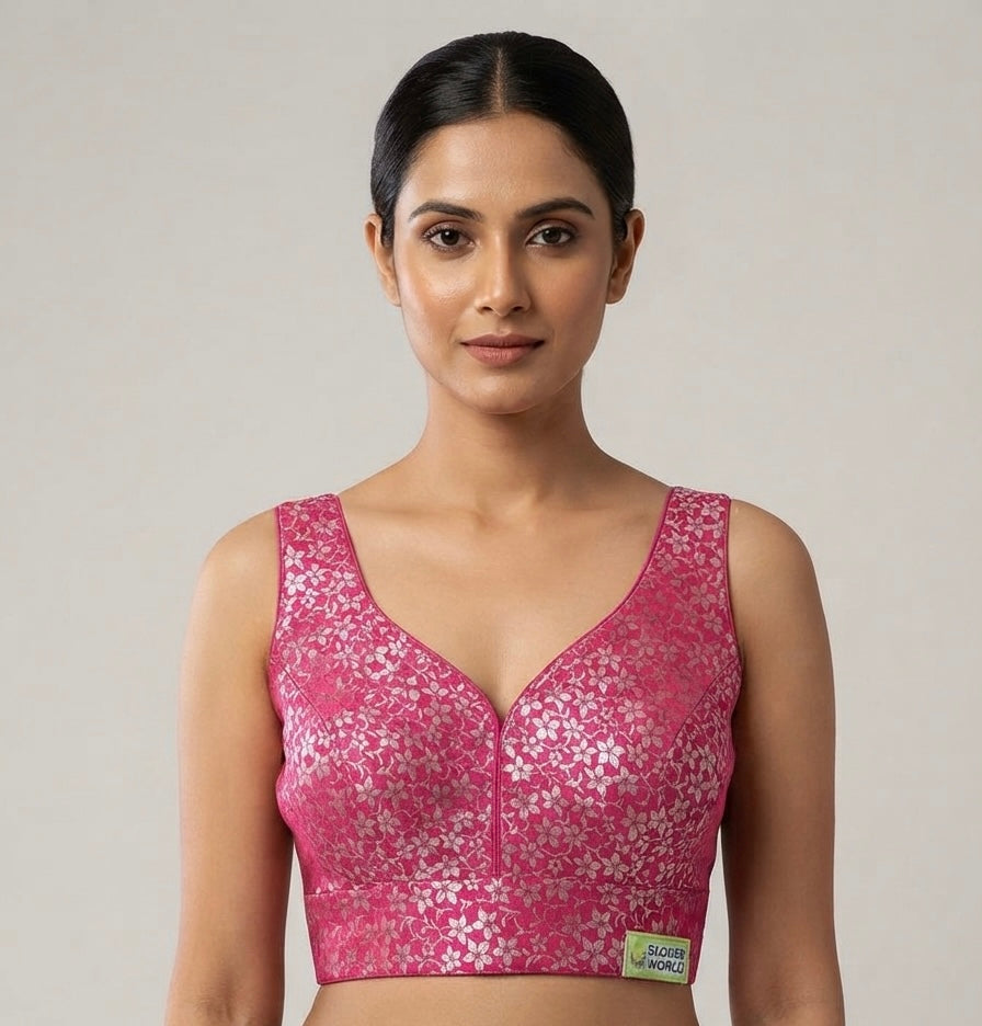 Banaras Classic Blouse 👚 side hands available🌸￼