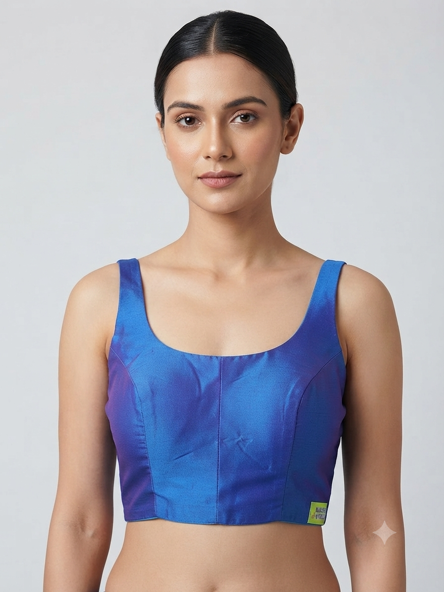 Elegant V-Neck Plain sleeveless Blouse 👚 (36 size