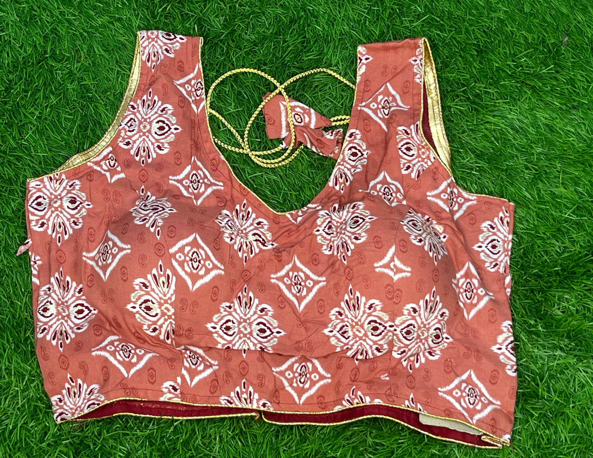 Sleeveless kalamakri design