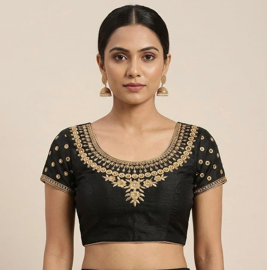 Neck embroidery work Blouse 👚 mega hands