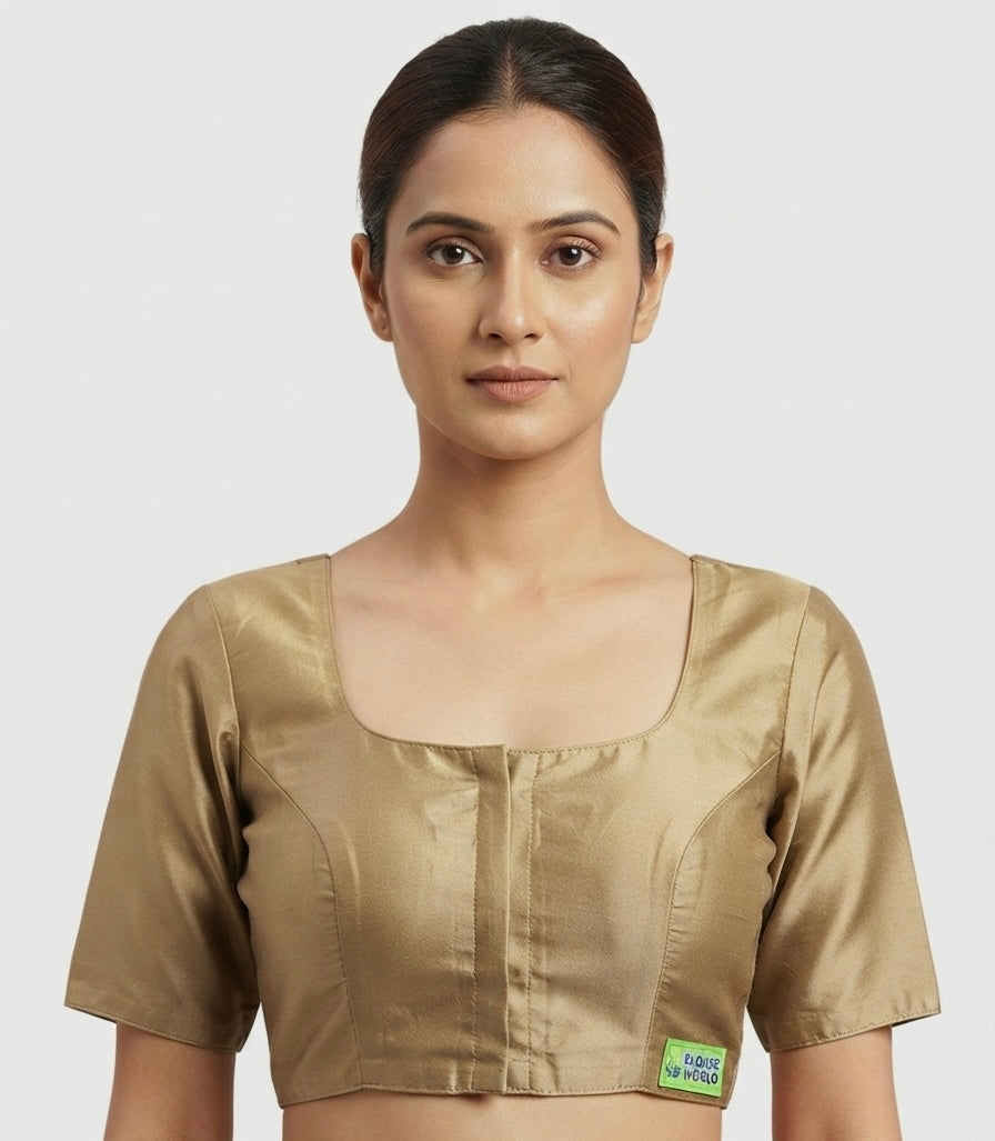 Designer Plain Silk Blouse 👚 (36 size 🌼