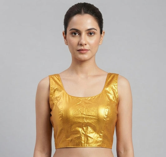 Shiny ✨ yellow Blouse 👚 with hands