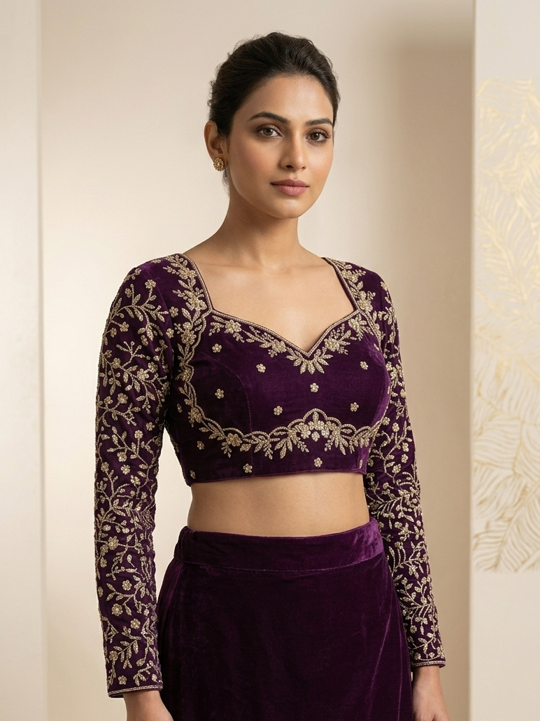 Full Hands Designer Blouse