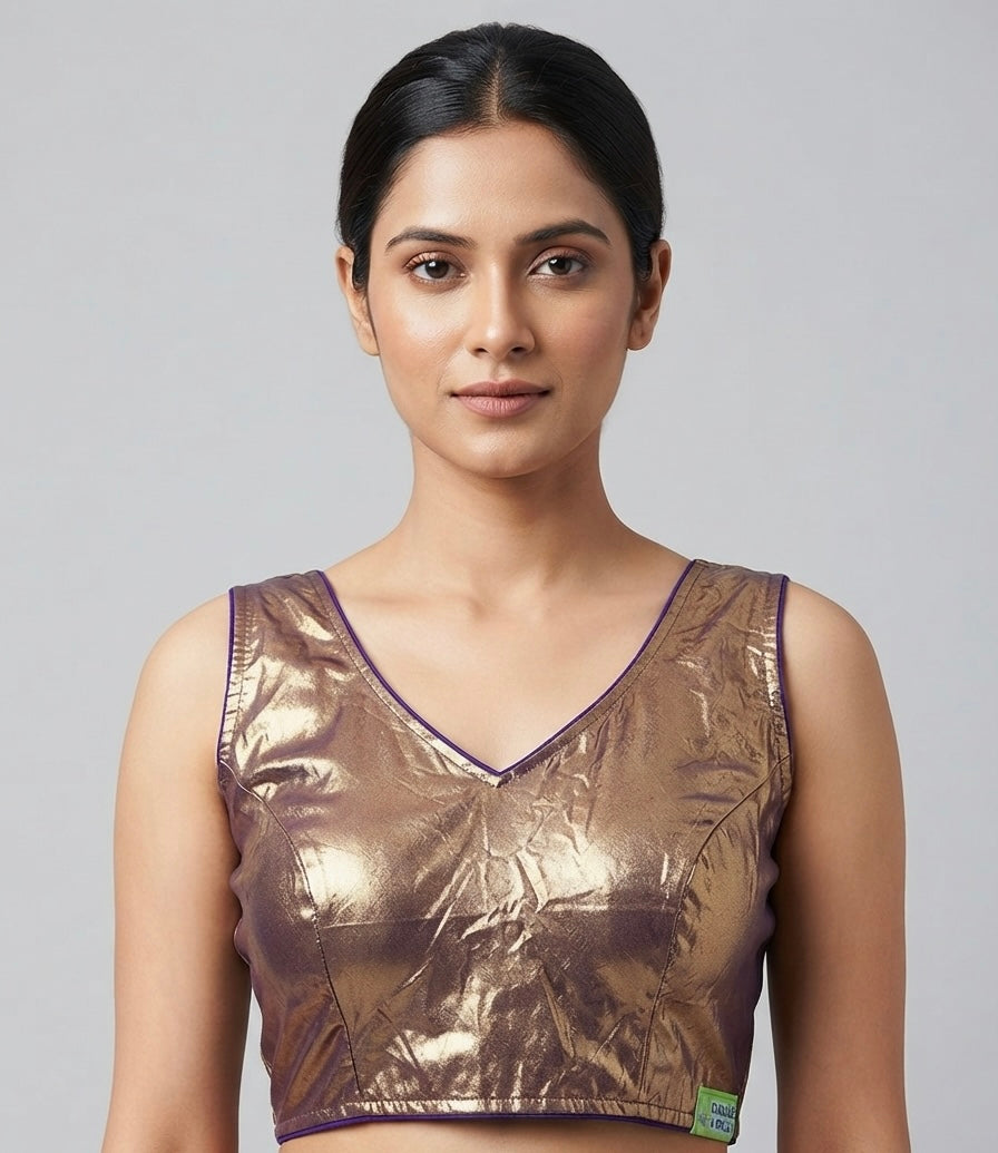 Fancy shimmer shiny ✨ Blouse 👚 with short hands ✨