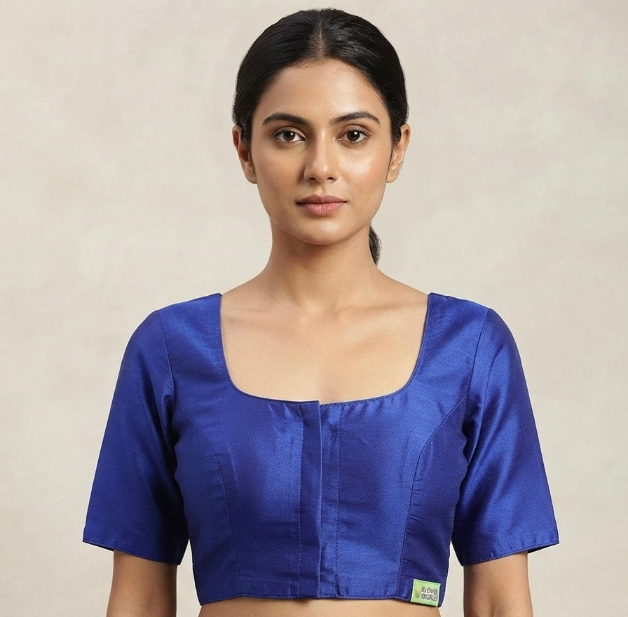 Designer silk plain Blouse 👚 (40 size🌼