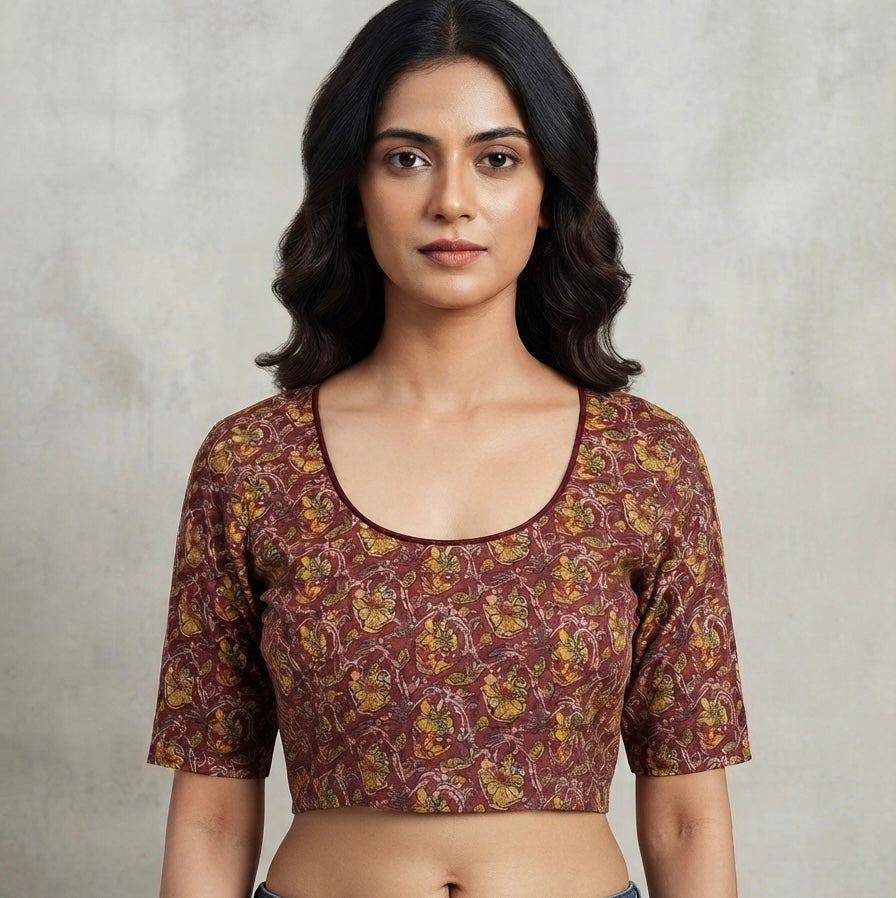 Kalamkari stretchable Blouse 👚