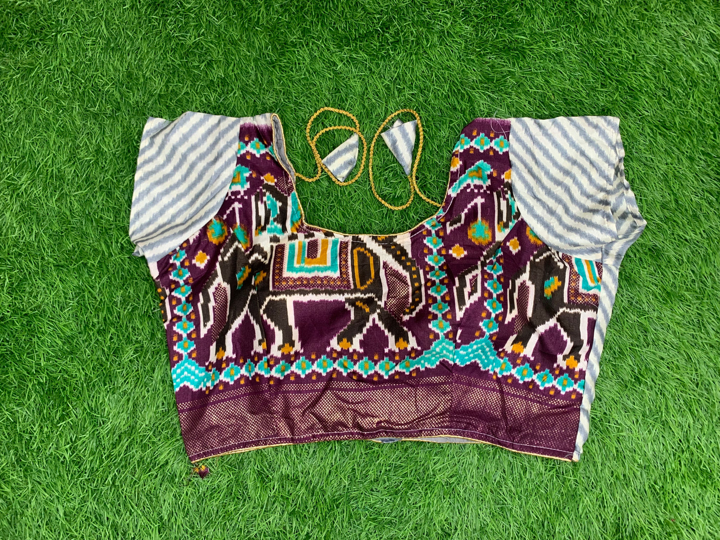 Patola wine blouse