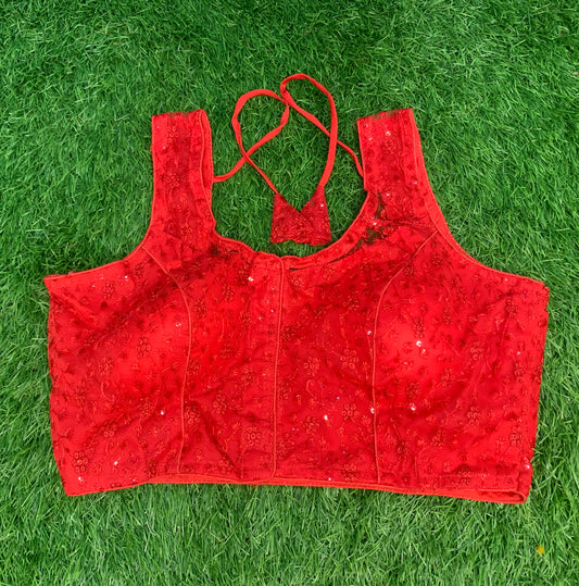 Red blouse