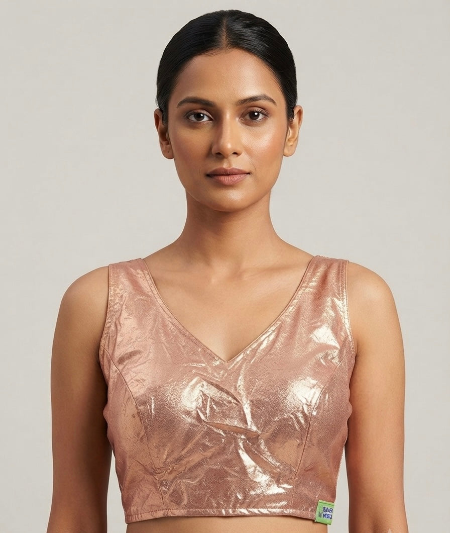 Fancy shimmer shiny ✨ Blouse 👚 with short hands ✨