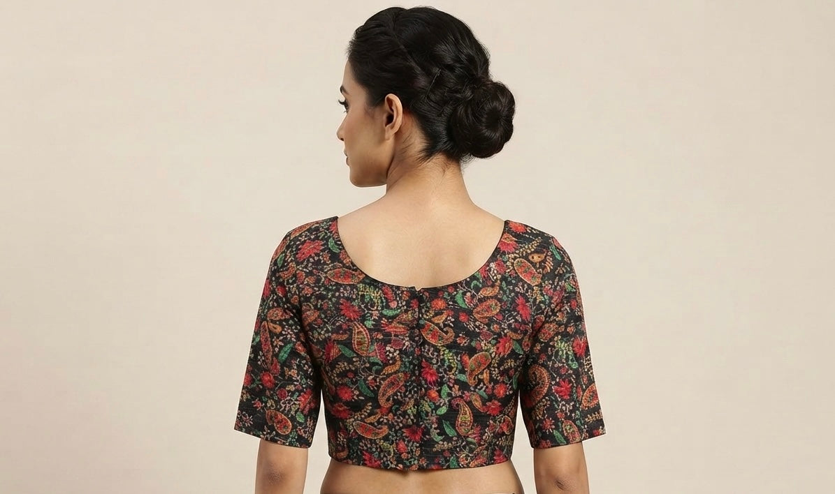 Floral printed multicolour Blouse with sleeves