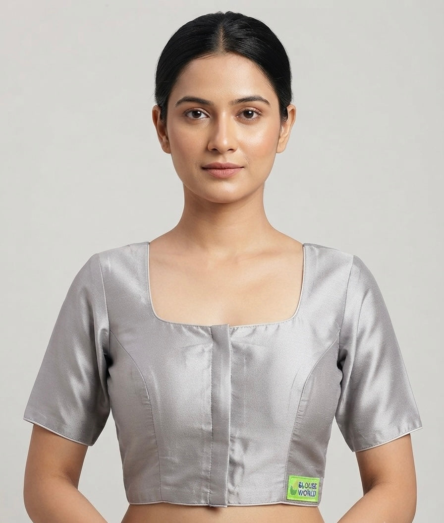 Designer silk plain Blouse 👚 (40 size🌼
